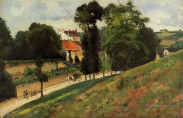 the saint antoine road at l hermitage pontoise 1875 Camille Pissarro Oil Paintings